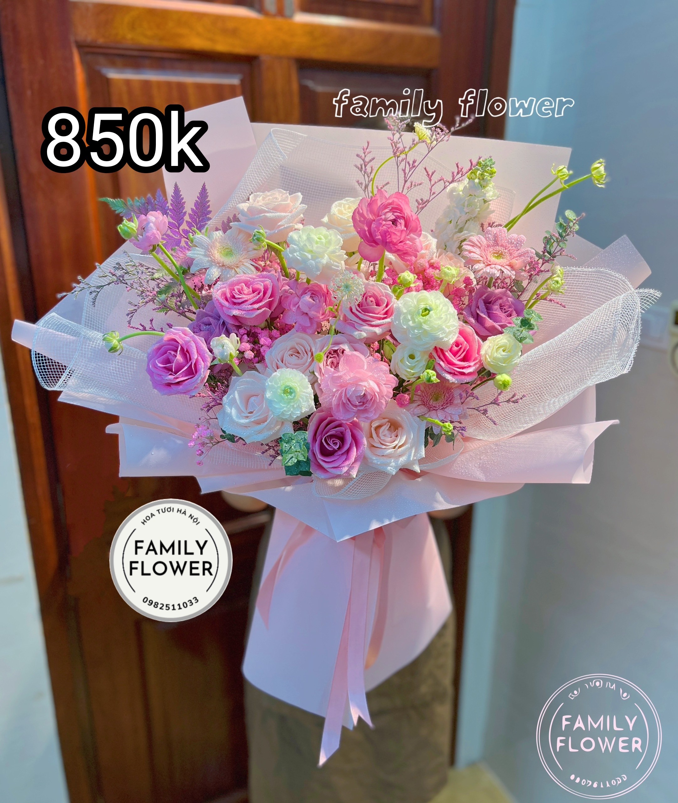 Hoa tươi Hà Nội - Bó hoa chúc mừng nhân ngày 8/3