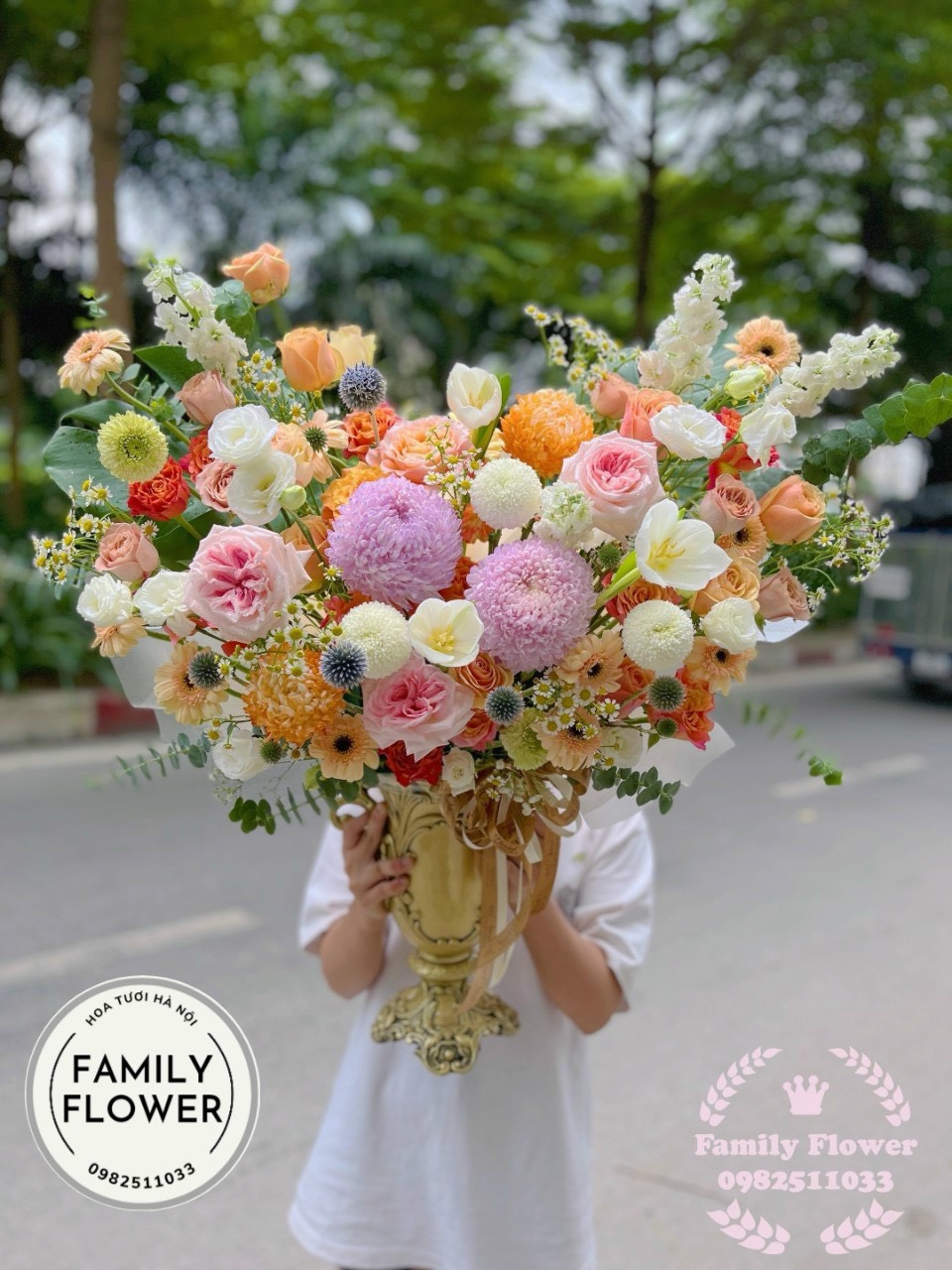 Bình hoa chúc mừng ngày 8/3 - hoa tươi Hà Nội