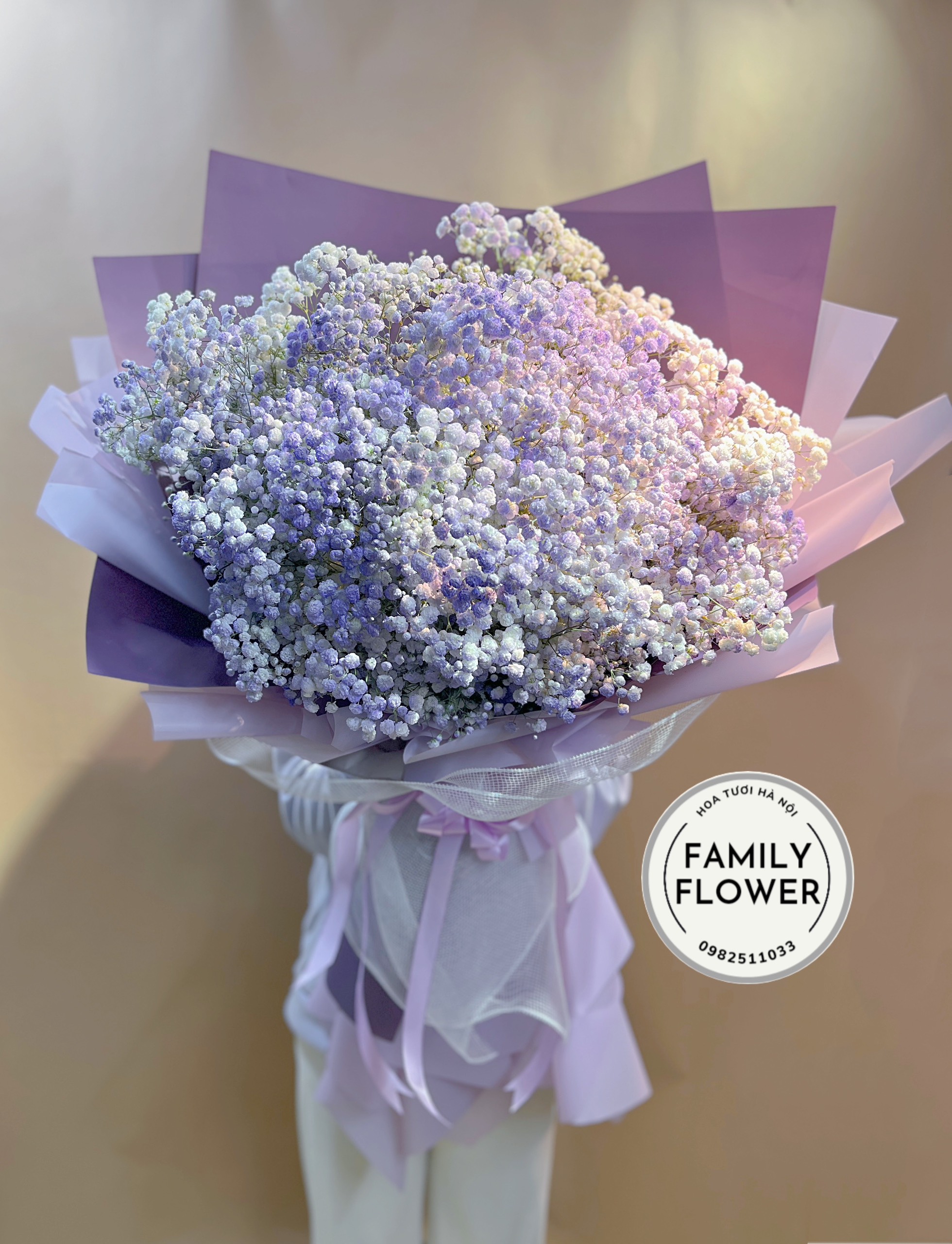 Bó hoa baby tặng người yêu , tặng vợ ở quận Ba Đình Hà Nội ! Mua hoa baby quận Ba Đình