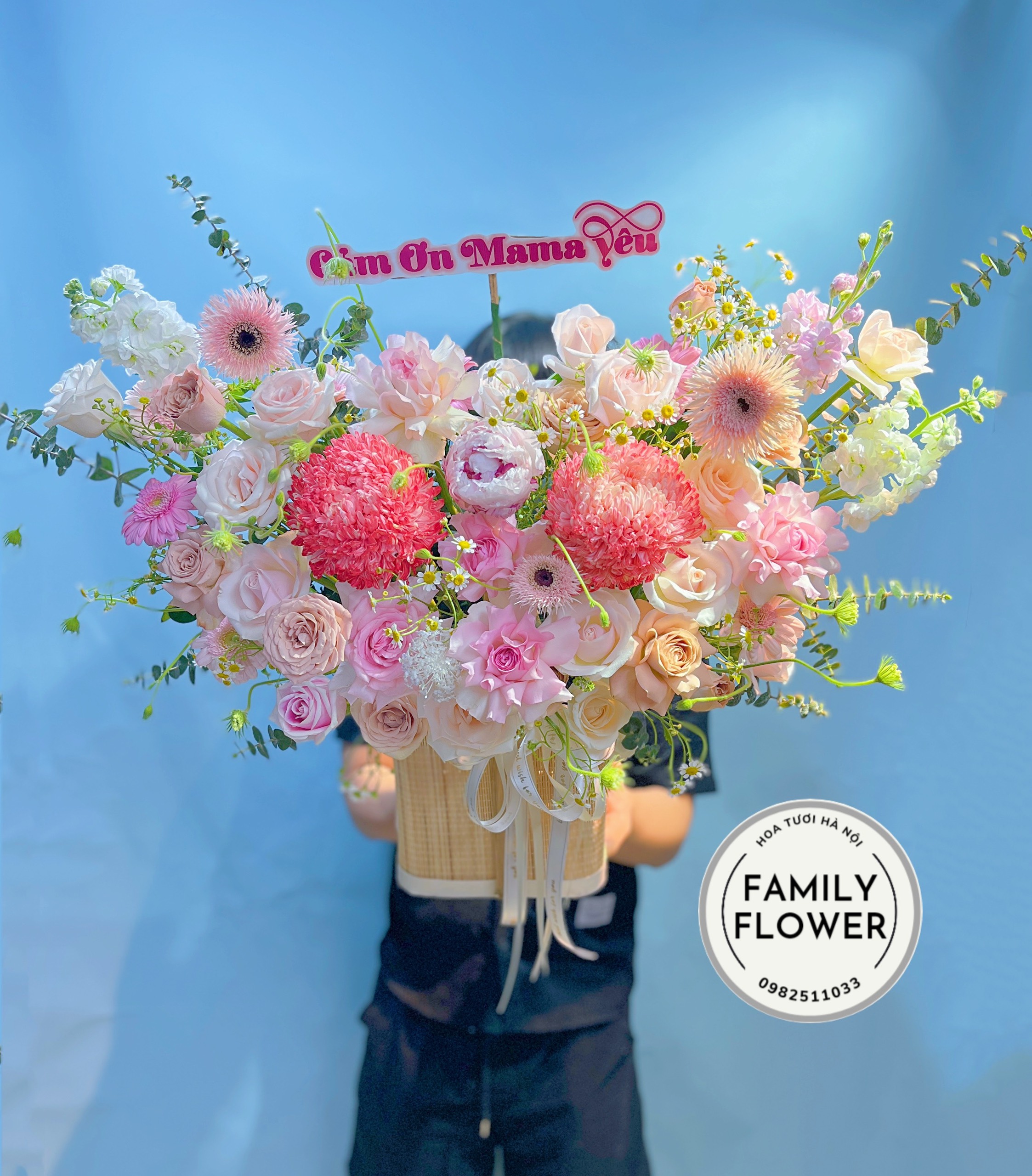 Lẵng hoa tặng mẹ nhân ngày của mẹ ở Hà Nội ! Ngày của mẹ !