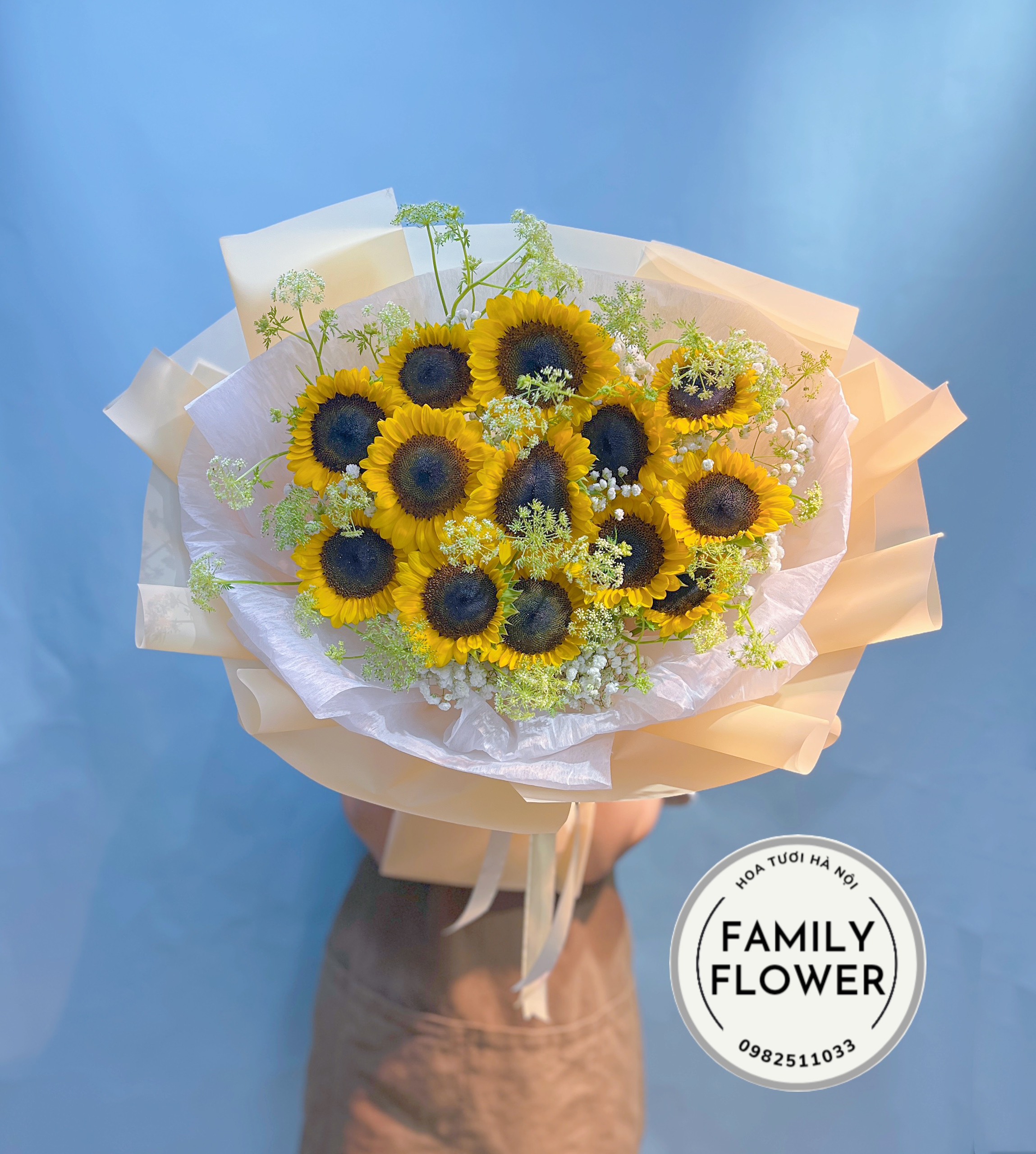 Bó hoa hướng dương tặng tốt nghiệp quận Cầu Giấy Hà Nội ! Hoa tốt nghiệp Hà Nội