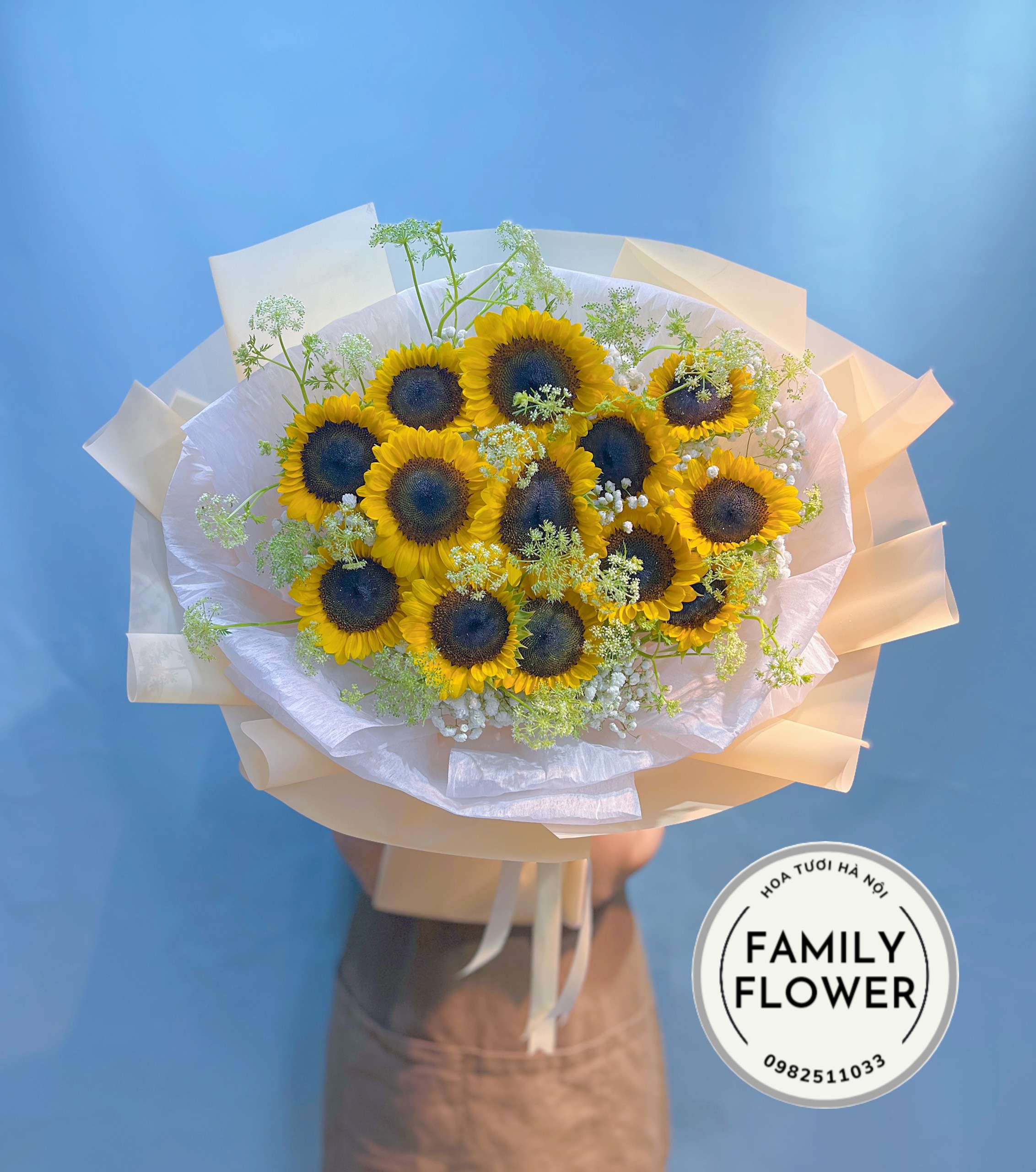 Bó hoa hướng dương tặng tốt nghiệp quận Cầu Giấy Hà Nội ! Hoa tốt nghiệp Hà Nội
