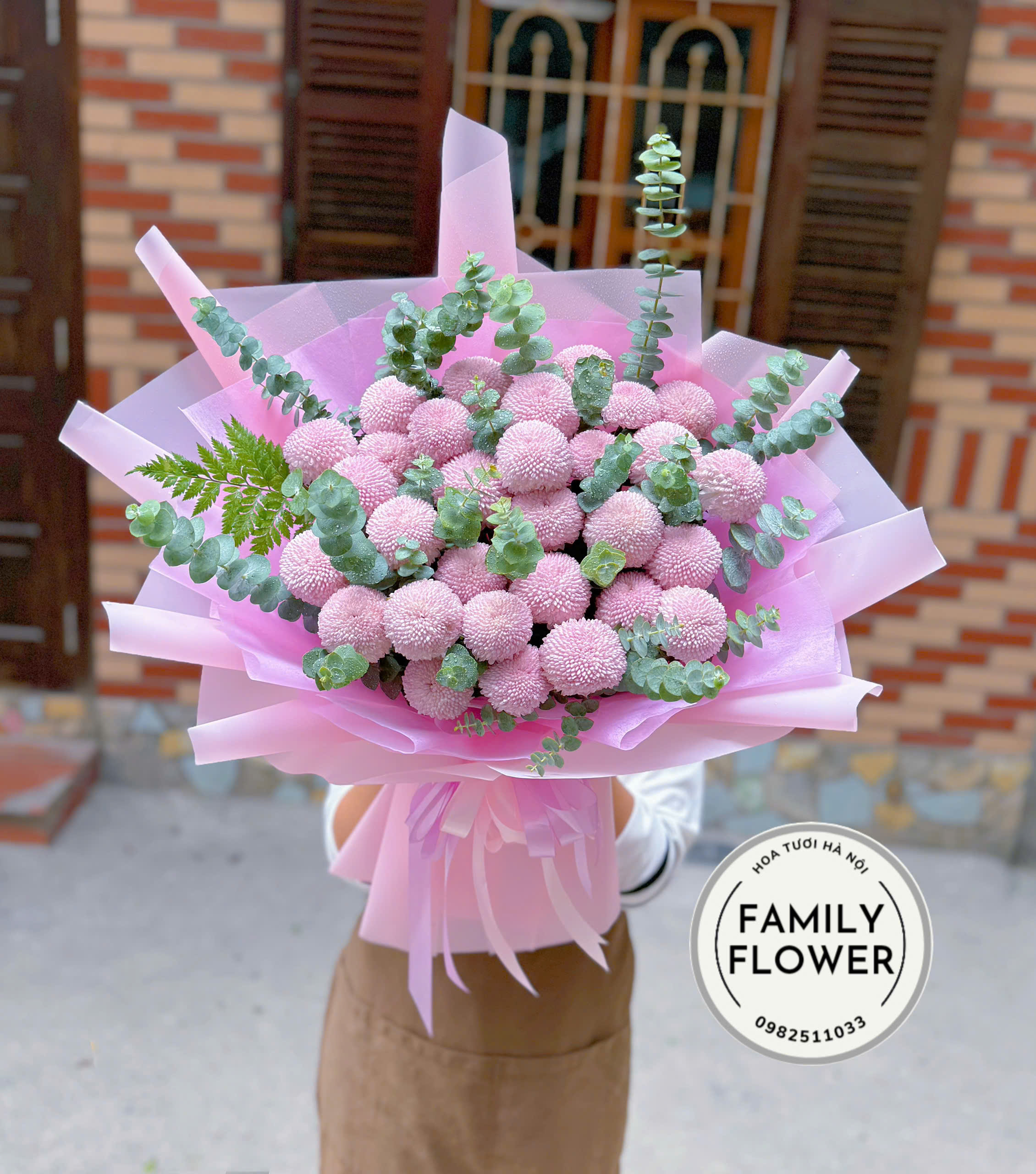 Bó hoa pingpong tặng sinh nhật vợ người yêu ở quận Ba Đình ! Hoa sinh nhật, hoa tươi Ba Đình