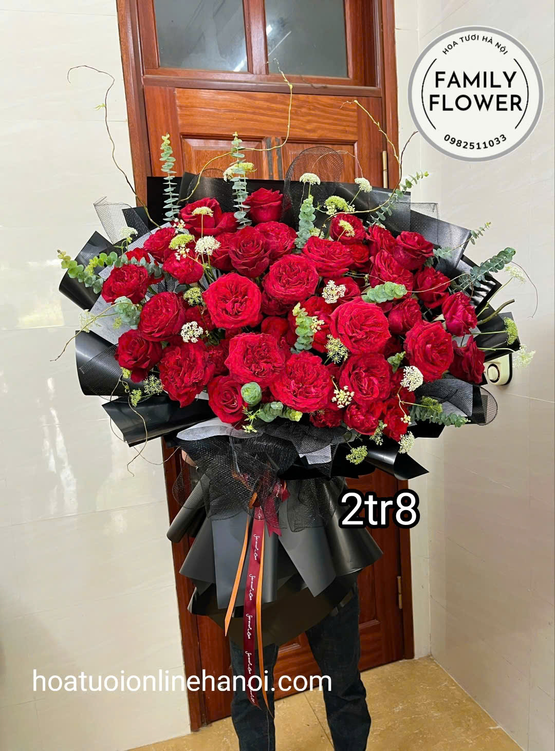 Bó hồng đỏ tặng 20/10 nhân ngày phụ nữ Việt Nam tại Ba Đình Hà Nội ! Hoa chúc mừng tại hà Nội ! Mua hoa tươi online Hà Nội