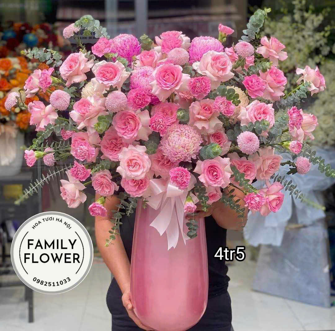 Đa dạng những mẫu bình hoa cho 20/10 để tặng người thân, thương tại Hà Nội ! Hoa 20/10 tại Hà Nội ! Mua hoa online tại Hà Nội