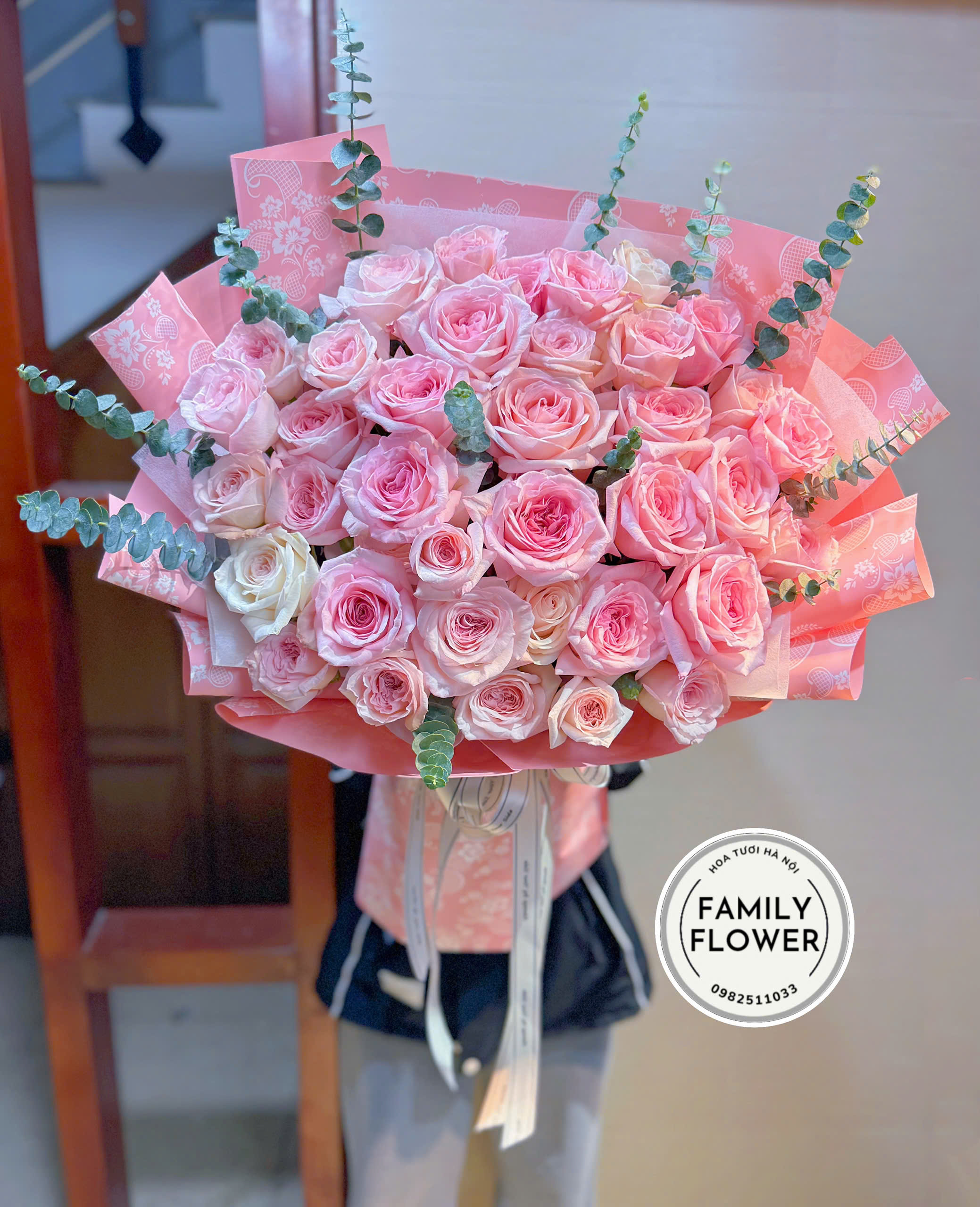 Bó hoa hồng ohara tặng vợ nhân dịp 8 tháng 3 ! Mua hoa 8 tháng 3 Hà Nội ! Hoa tươi Hà Nội