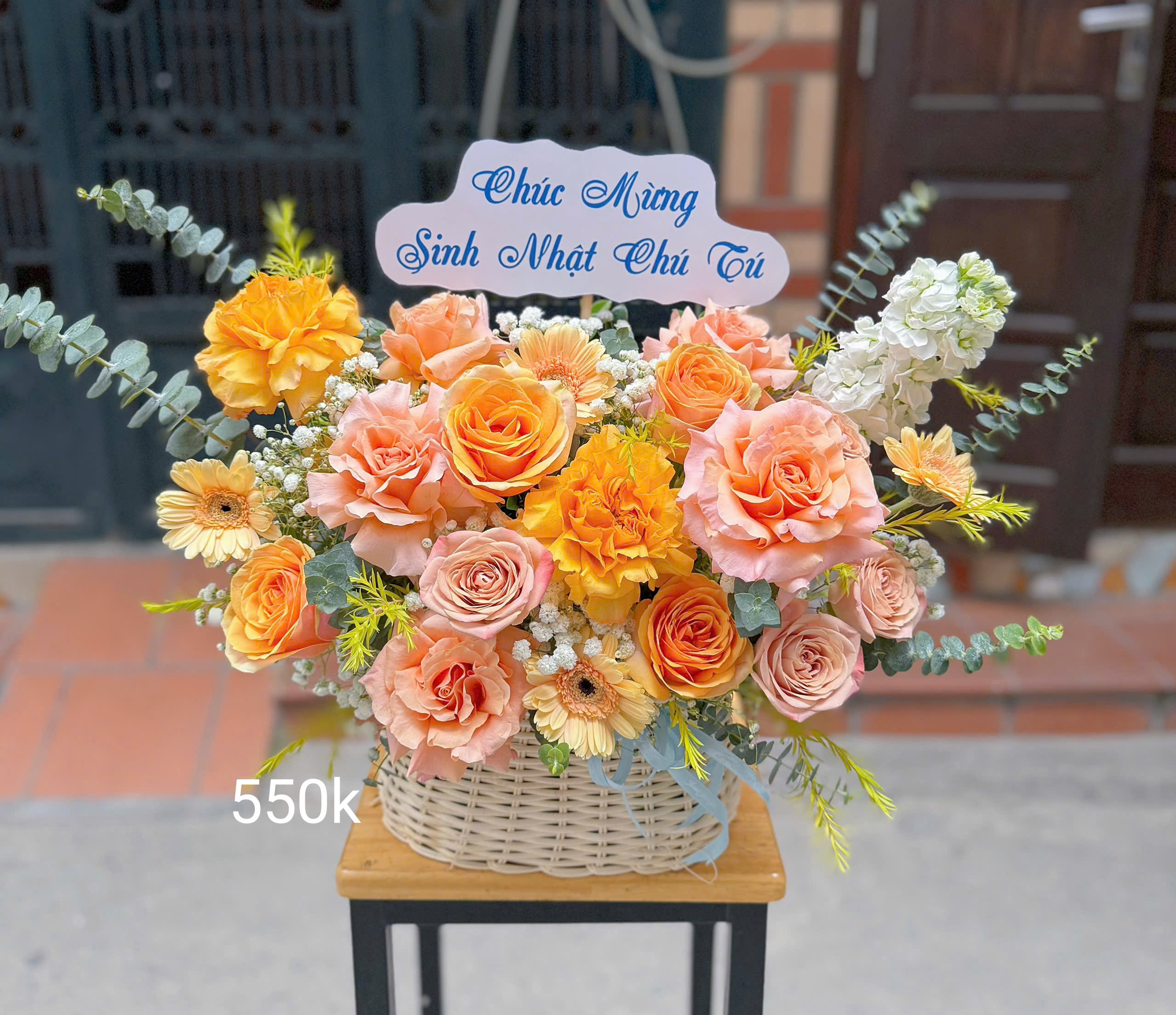 Lẵng hoa tươi tại nhà Family flower nhân ngày quốc tế phụ nữ Việt nam 8/3 tại Hà Nội ! Hoa lẵng tại ba Đình Hà Nội