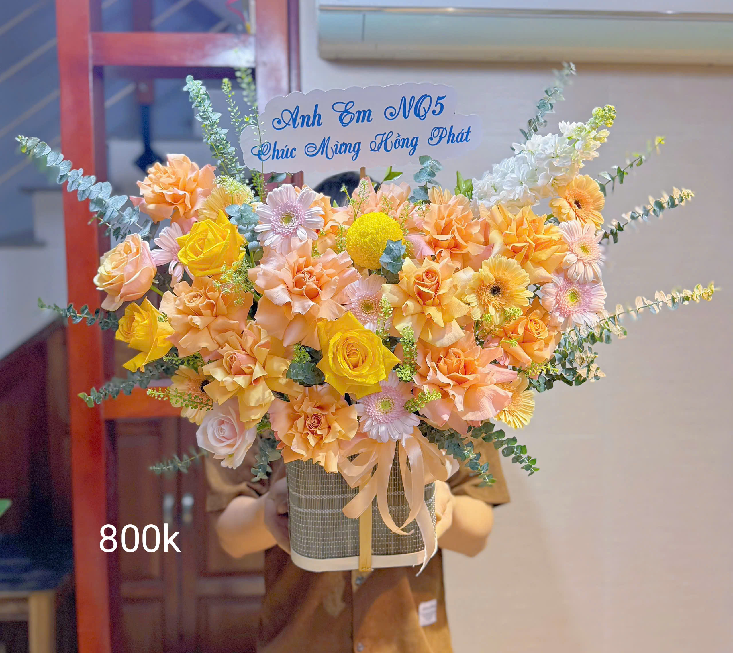 Lẵng hoa tươi 8/3 tại Ba Đình Hà Nội ! Mua hoa tươi tại Hà Nội ! Lẵng hoa nhà Family Fower