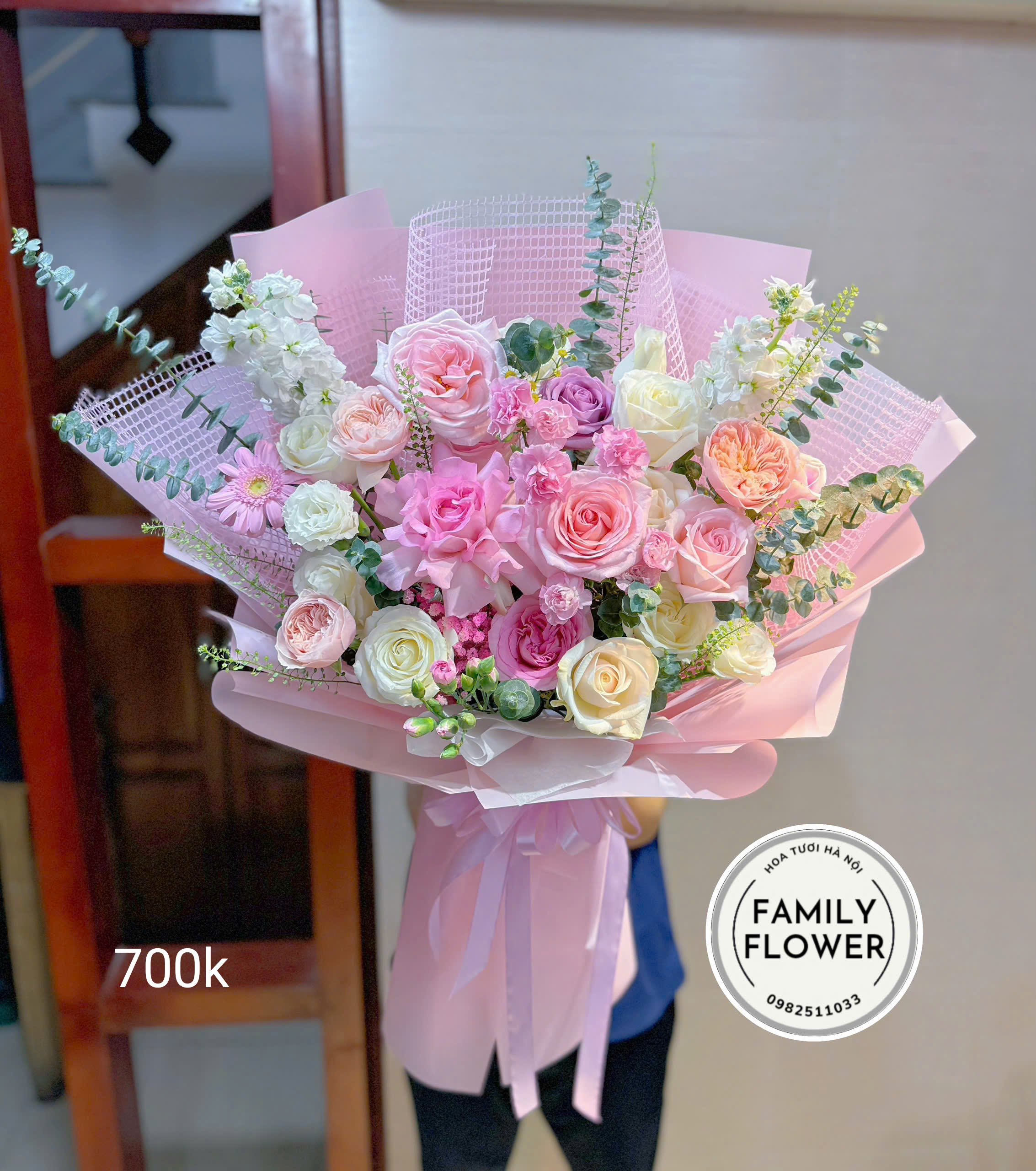 Bó hoa tặng chúc mừng 8/3 tại Hà Nội ! Mua hoa tươi online Hà Nội