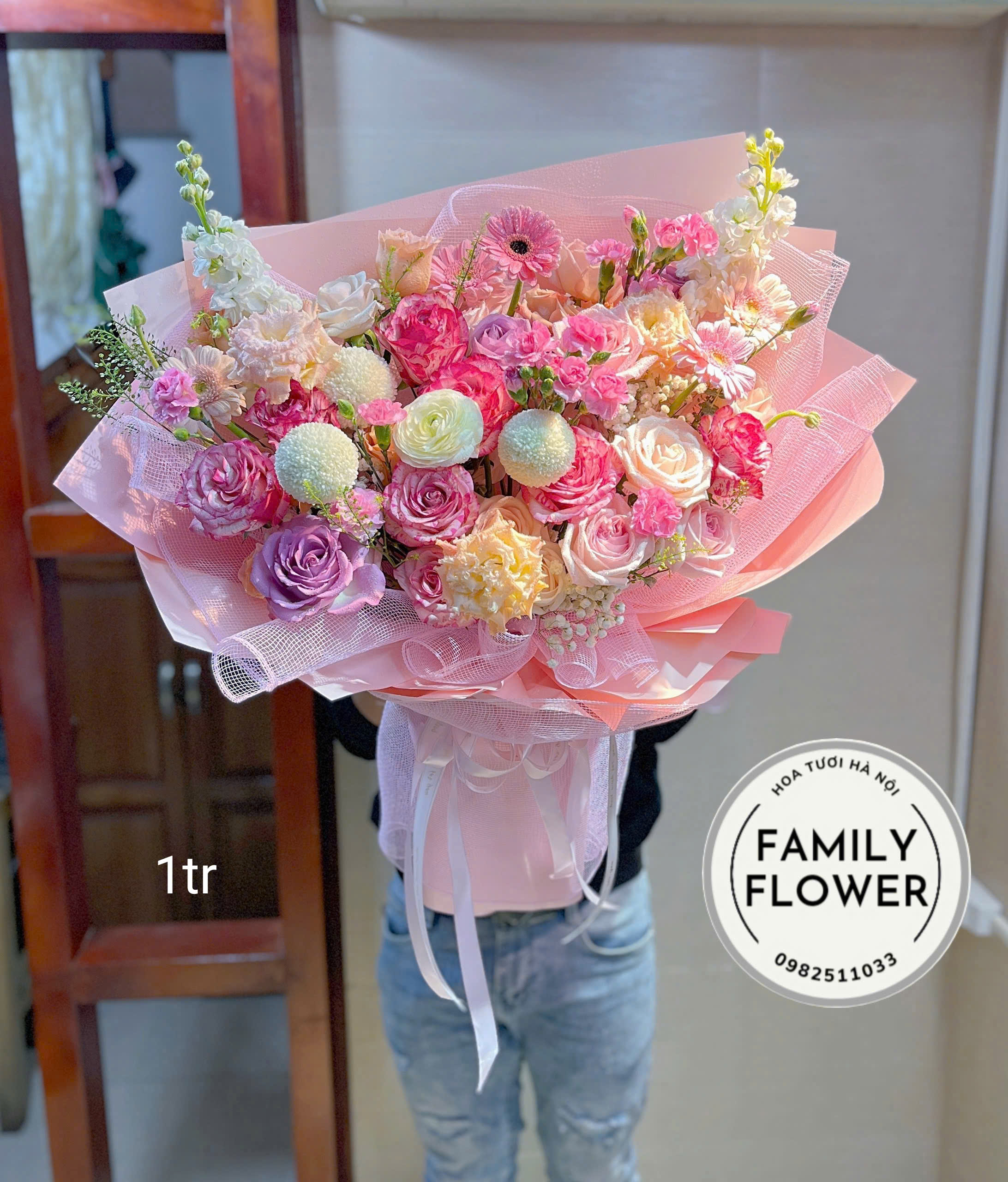 Bó hoa tặng chúc mừng 8/3 tại Hà Nội ! Mua hoa tươi online Hà Nội