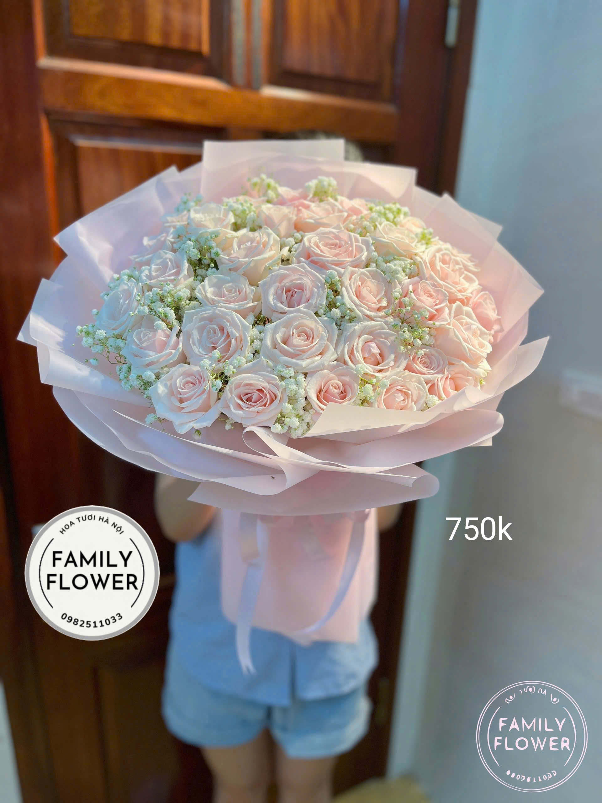 Bó hoa tặng chúc mừng 8/3 tại Hà Nội ! Mua hoa tươi online Hà Nội