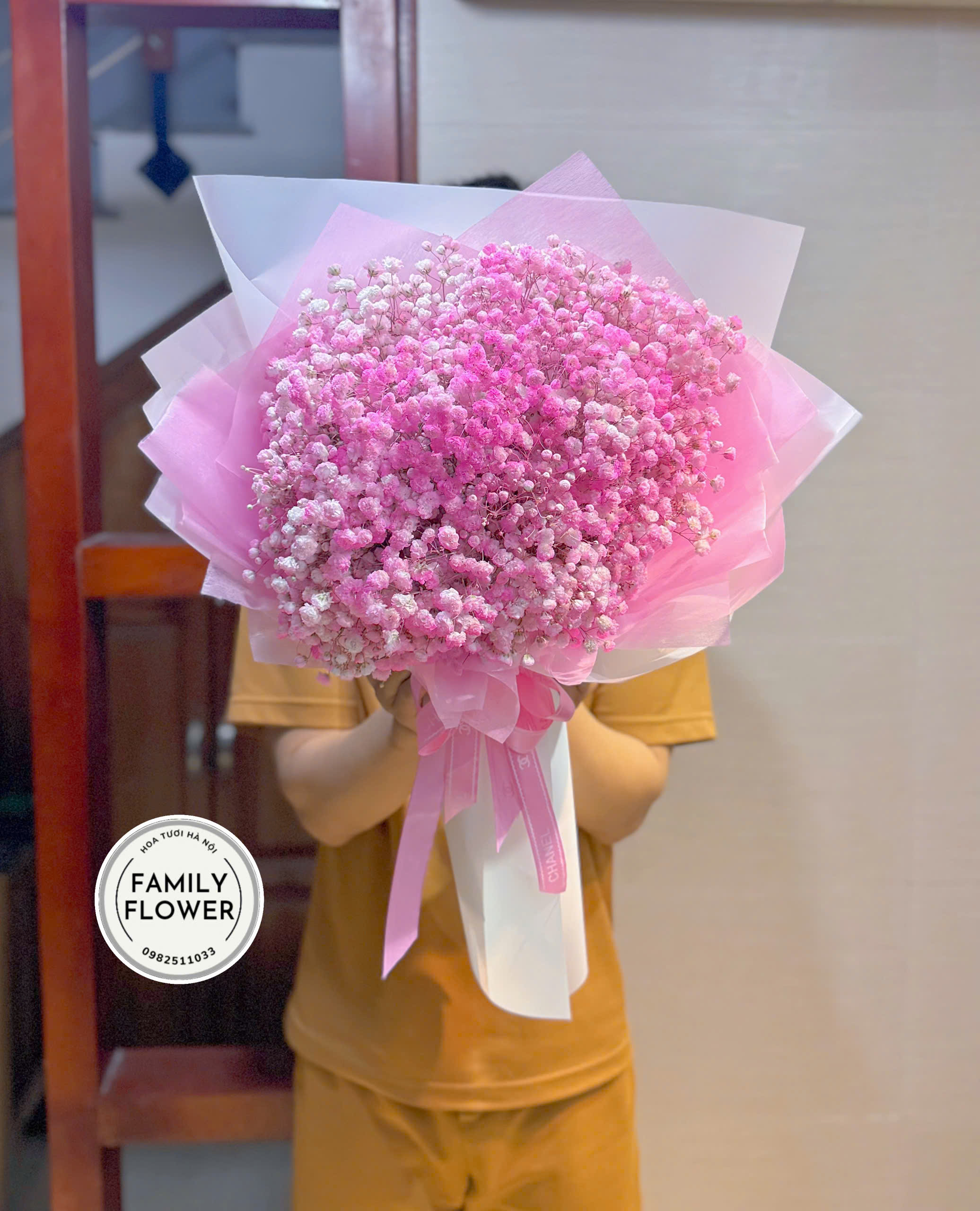 Bó hoa baby hồng tặng tốt nghiệp ! Hoa tốt nghiệp Hà Nội ! Hoa tươi Cầu Giấy