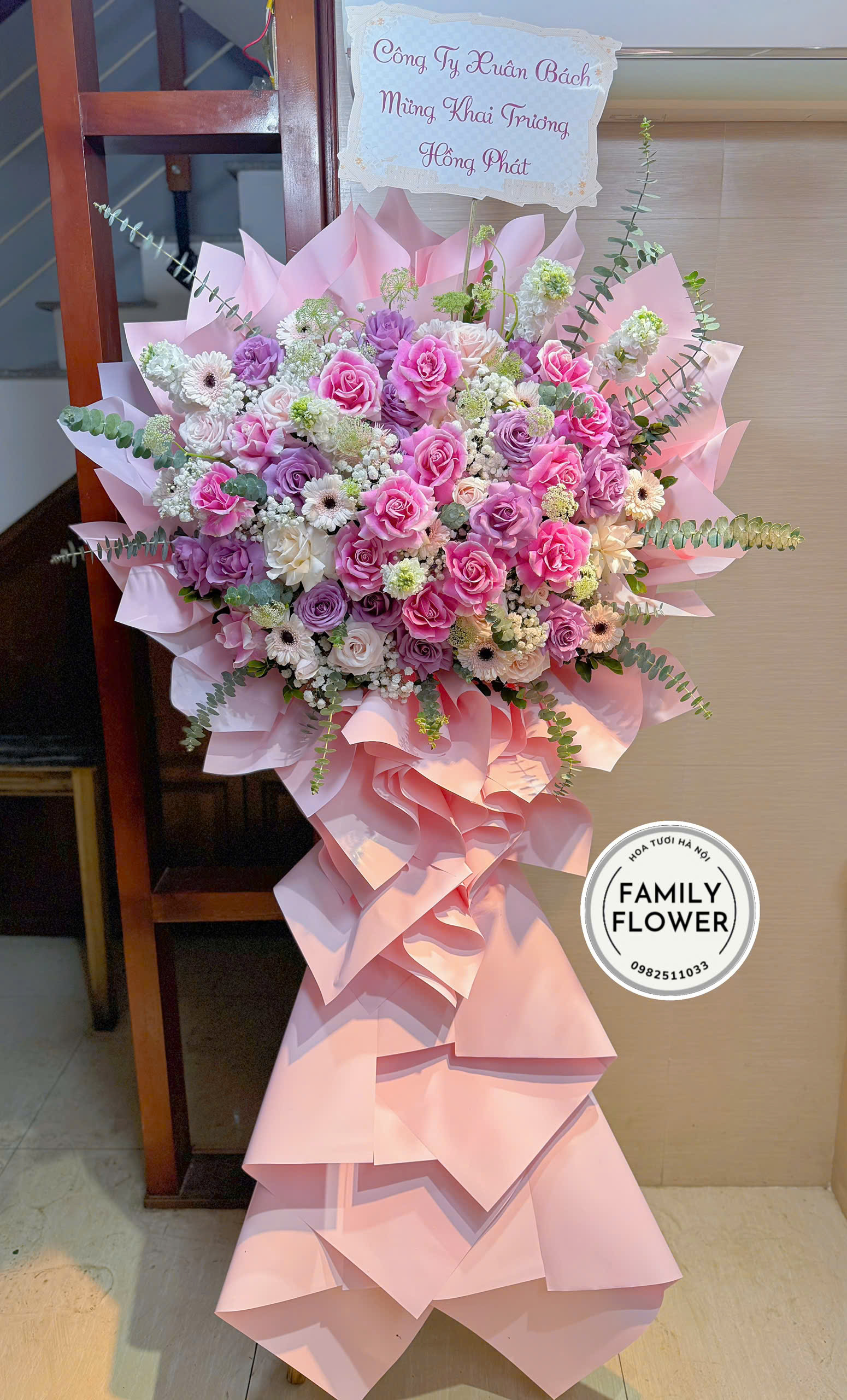 Cây hoa chúc mừng khai trương hồng phát ở quận Đống Đa Hà Nội ! Hoa khai trương Đống Đa