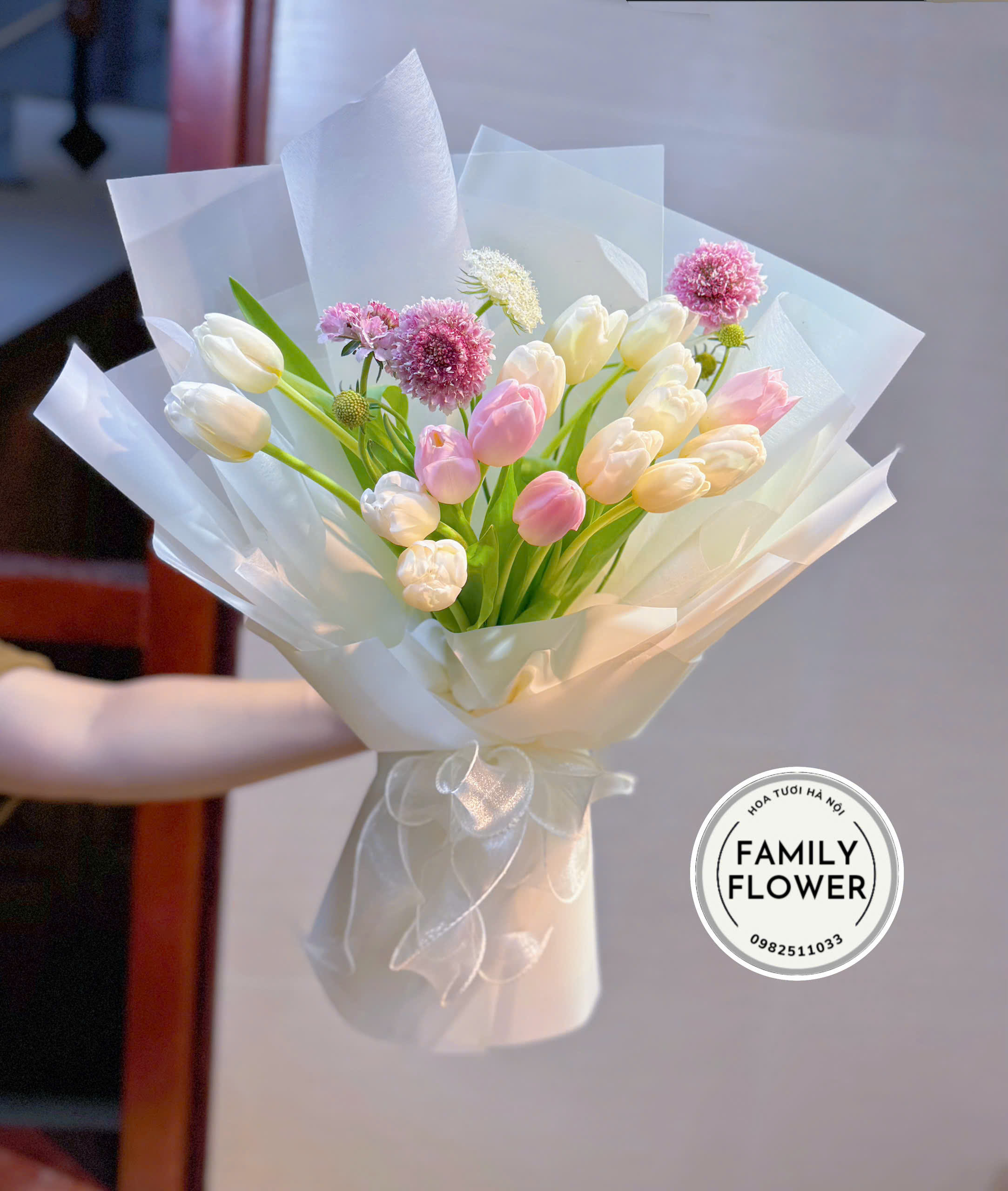 Bó hoa tulip tặng chúc mừng sinh nhật tại Hà Nội