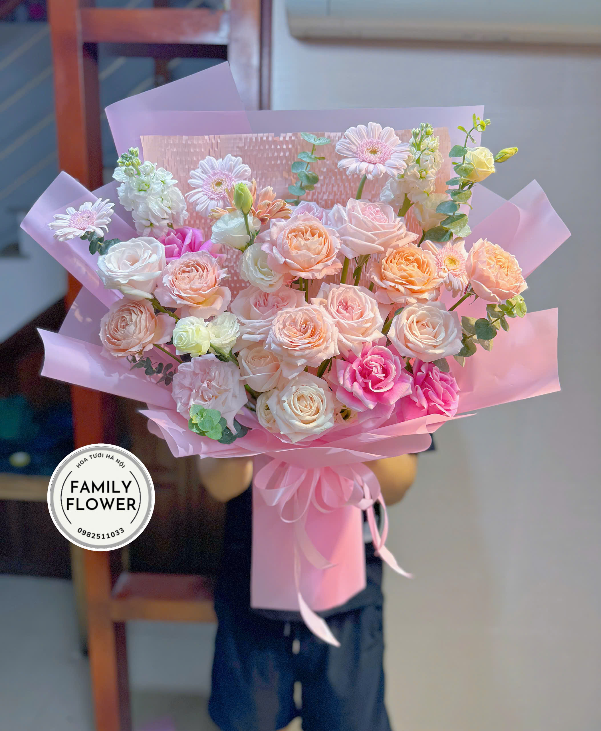 Bó hoa tặng chúc mừng Hà Nội