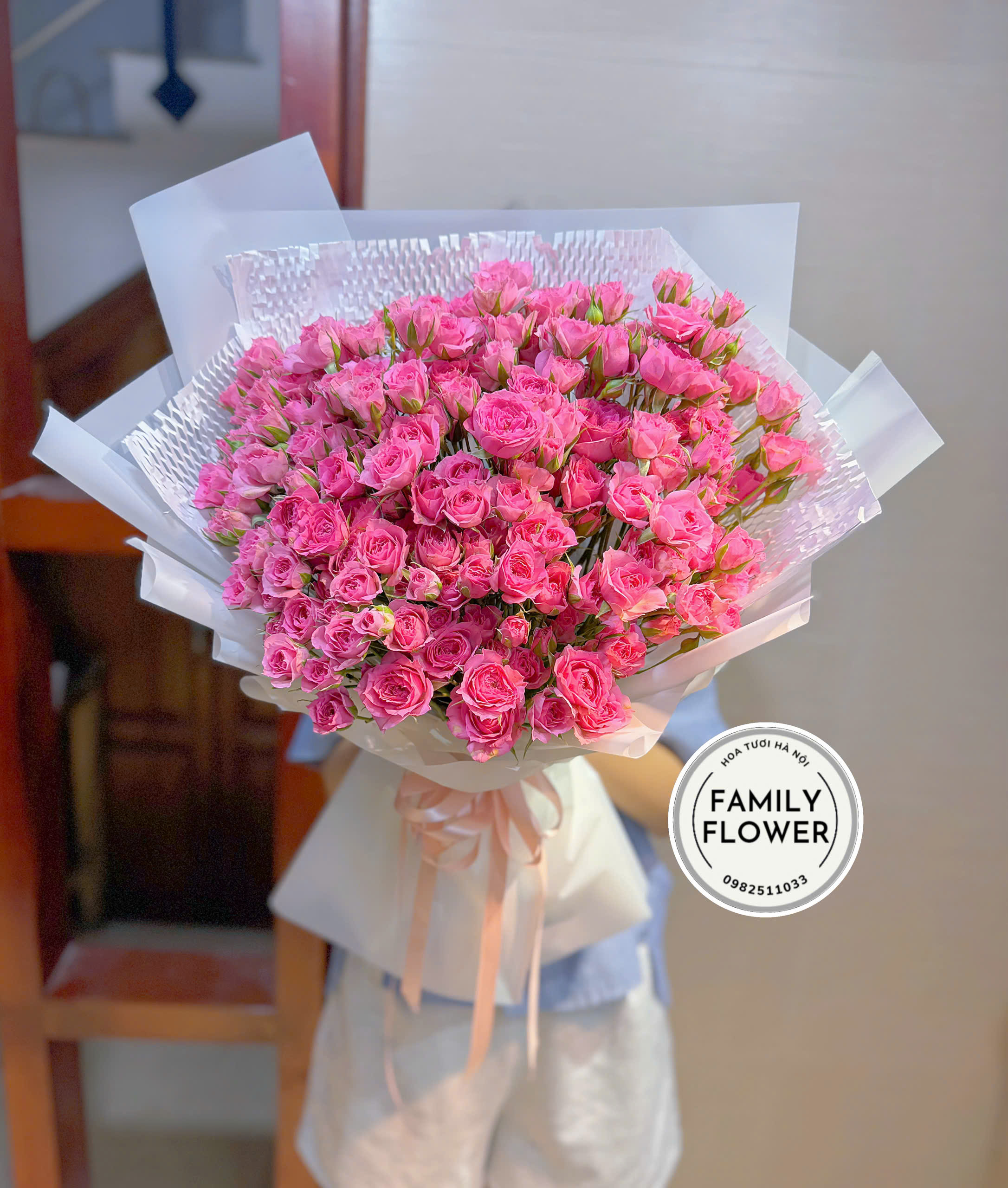 Bó hoa hồng chùm sofia tặng bạn gái ở quận Cầu Giấy Hà Nội ! Hoa tươi Hà Nội