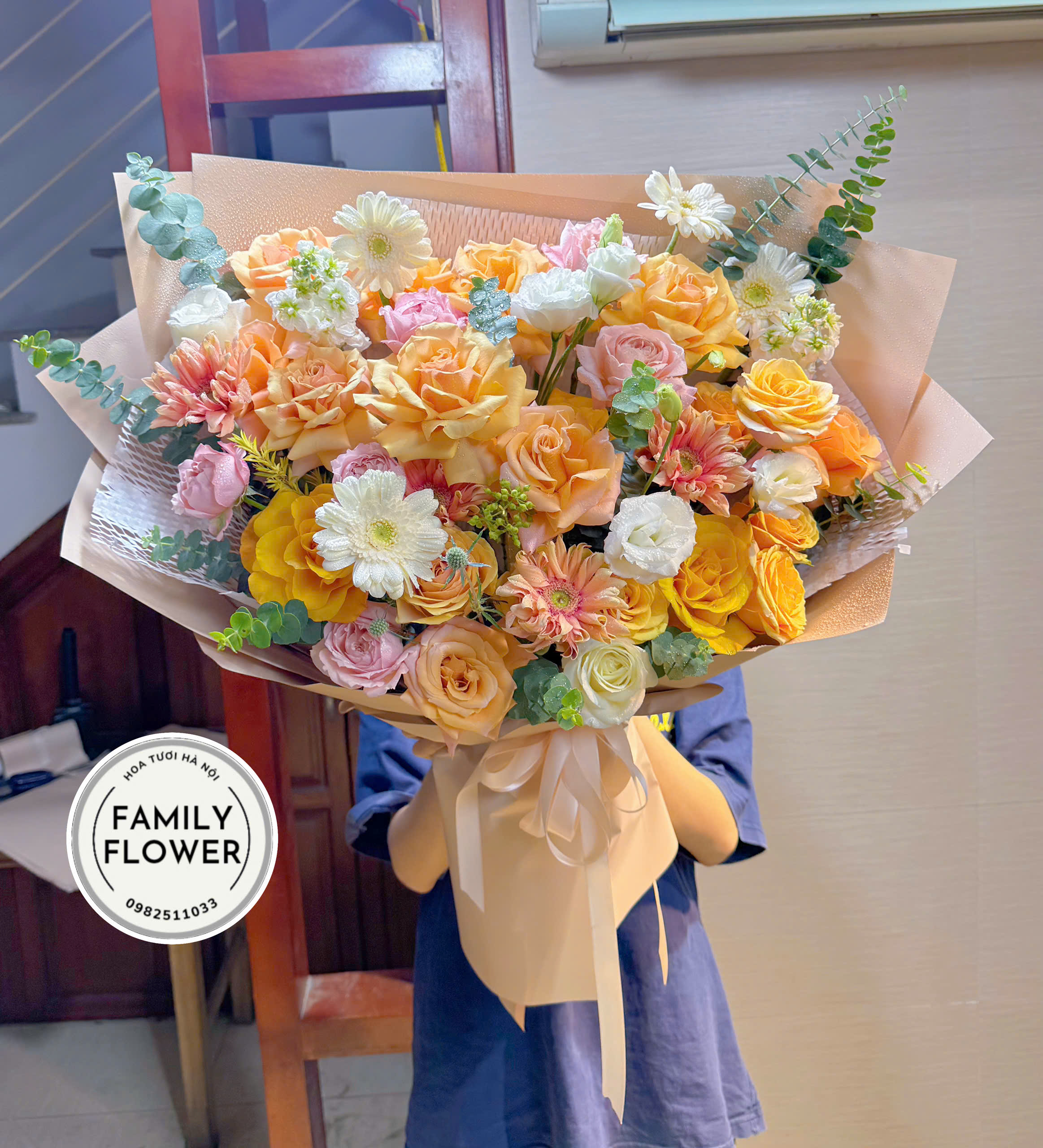 Bó hoa tặng sinh nhật bố ở Hà Nội ! Hoa sinh nhật Hà Nội