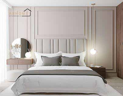 Lựa chọn giường ngủ tân cổ điển gam màu trắng