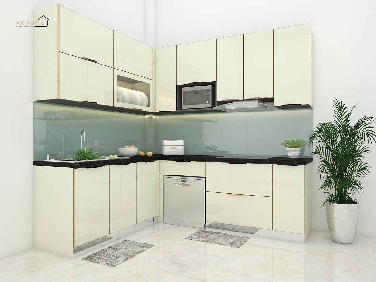 Mẫu tủ bếp thùng inox 304 nhỏ gọn