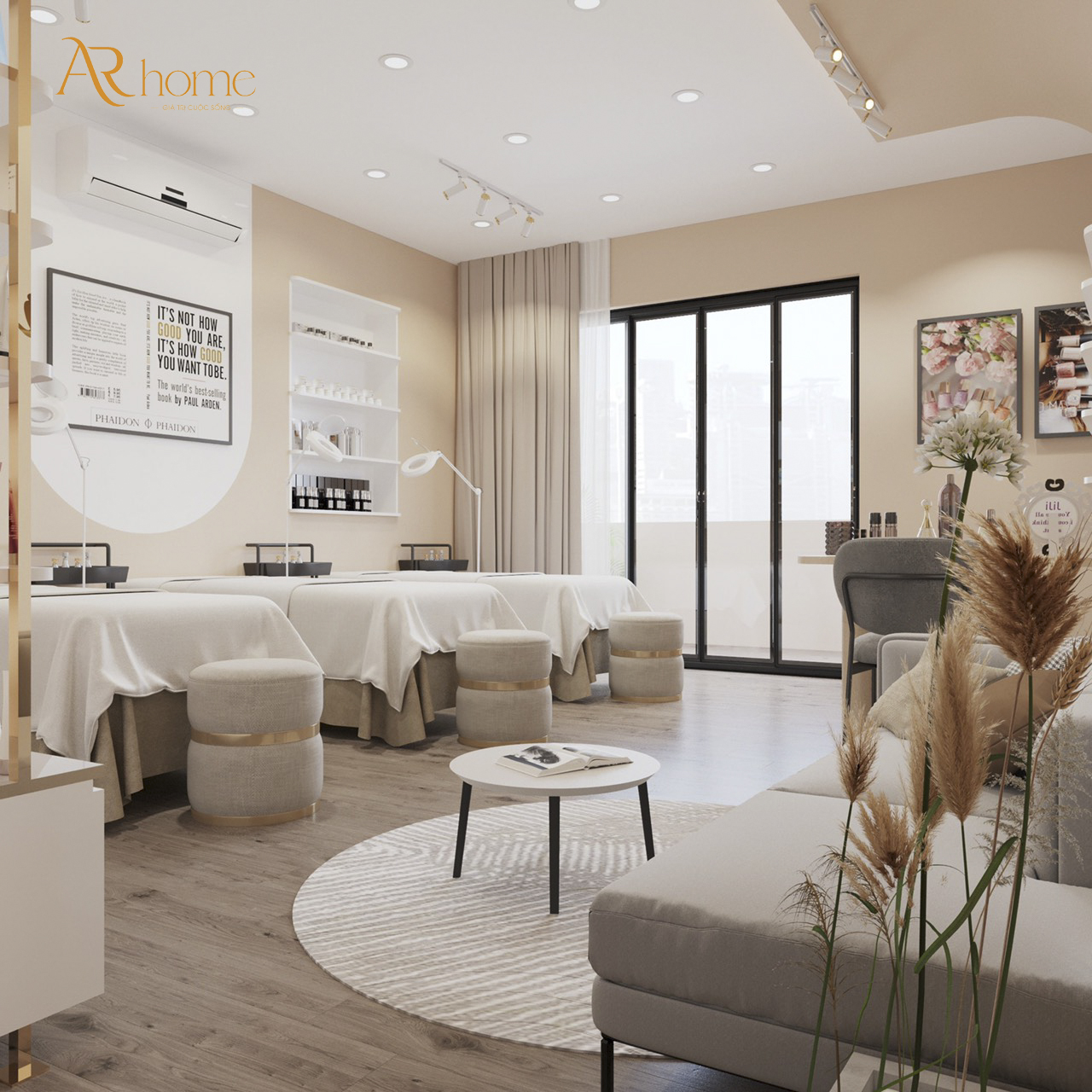 Ảnh thiết kế 3d phòng spa