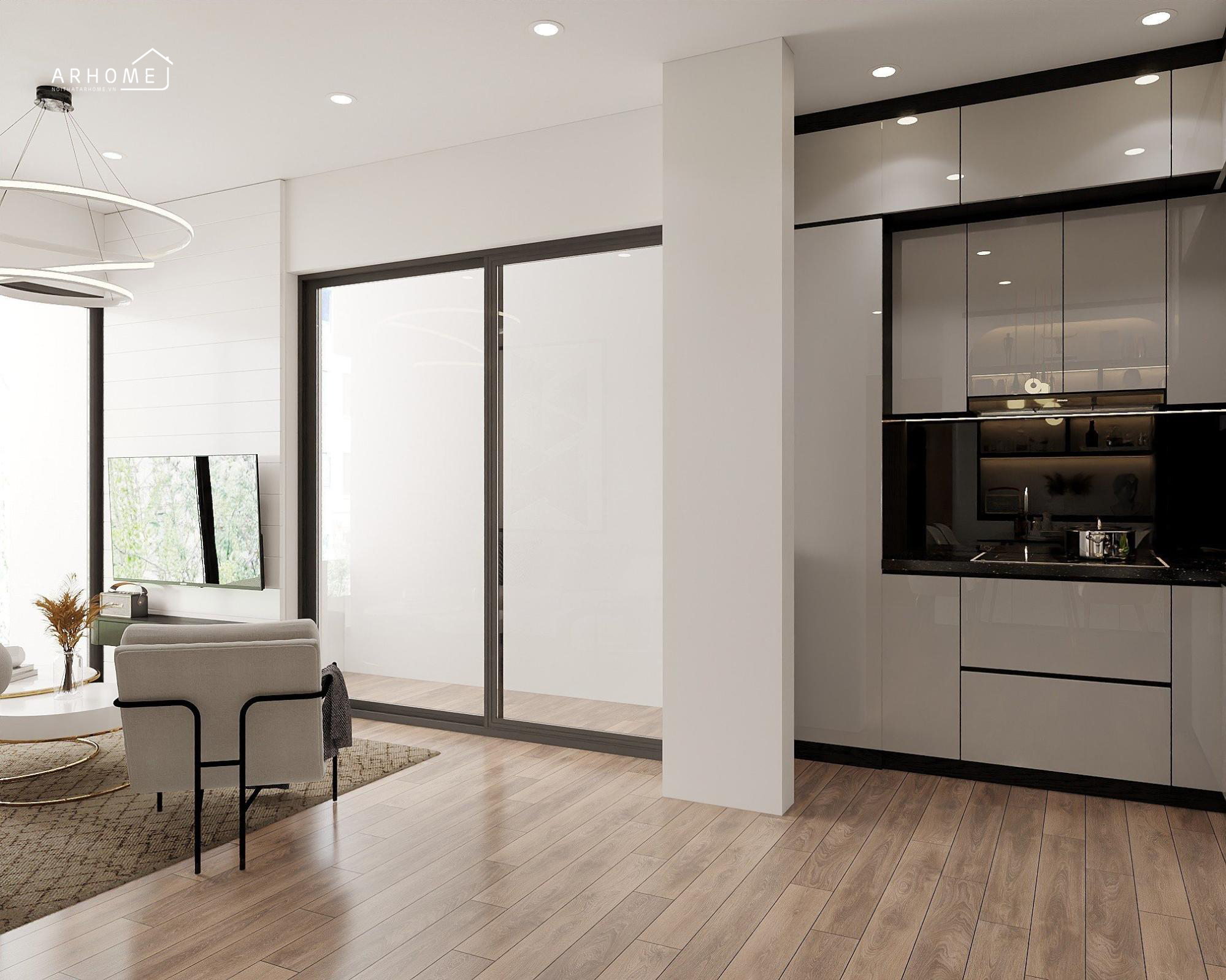 Tủ bếp thùng inox cánh Acrylic là gì?