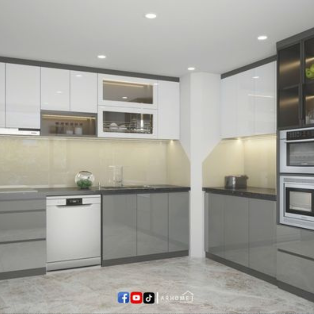 Tủ Bếp Inox 304 cánh Acrylic AC12