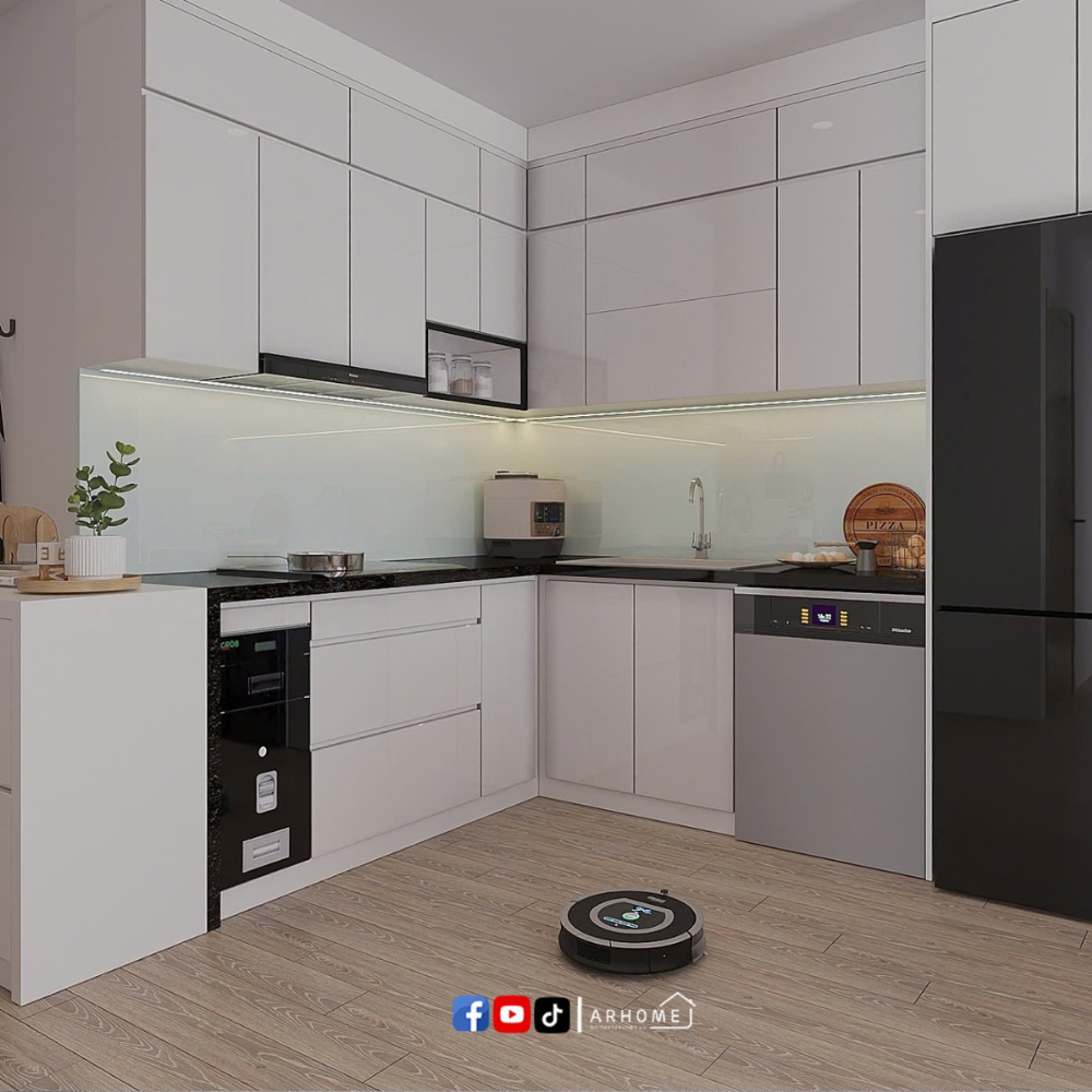 Tủ Bếp Inox 304 cánh Acrylic AC15