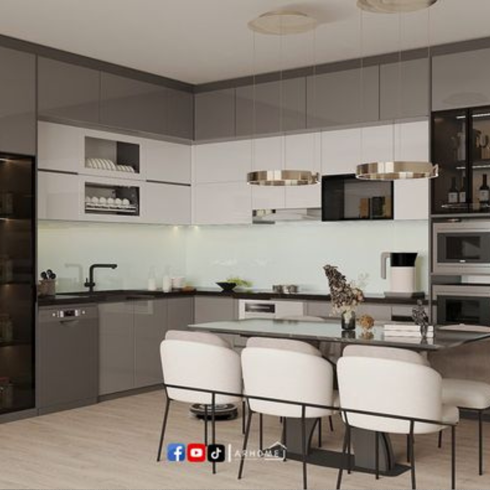 Tủ Bếp Inox 304 cánh Acrylic AC17