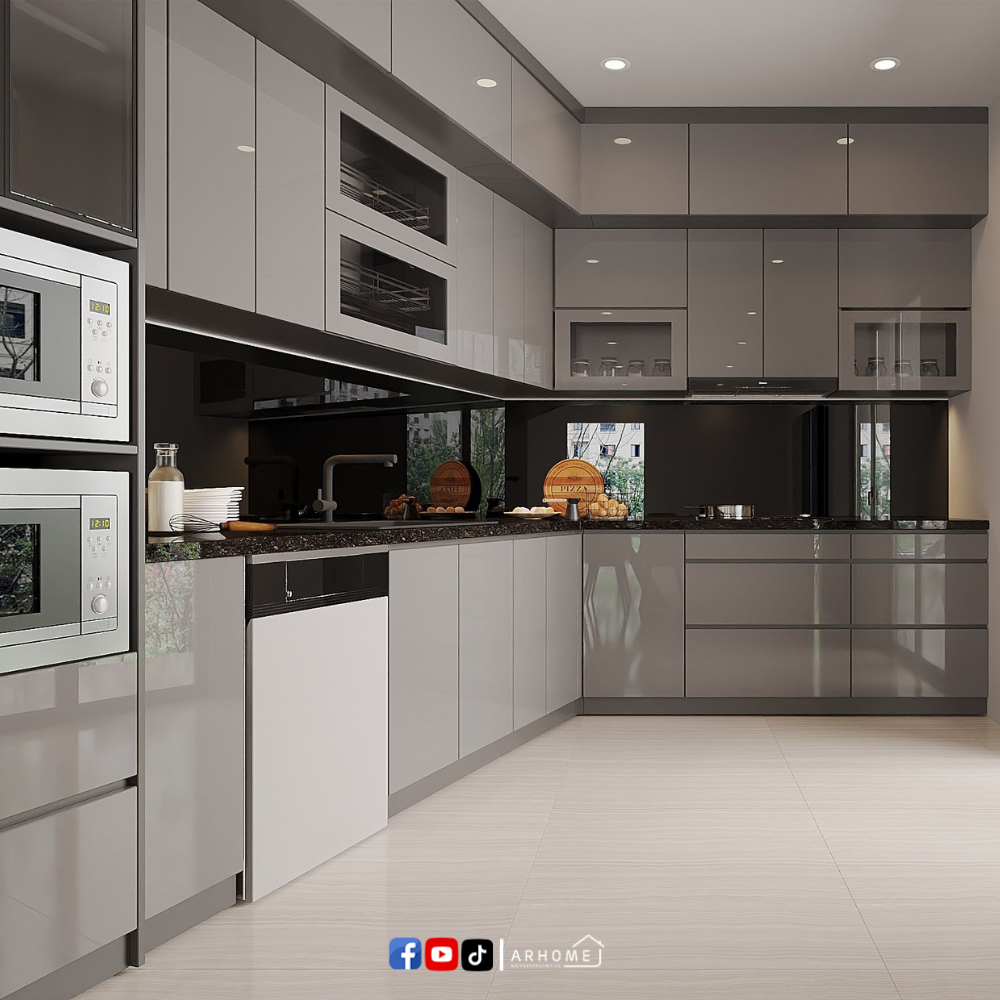 Tủ Bếp Inox 304 cánh Acrylic AC05