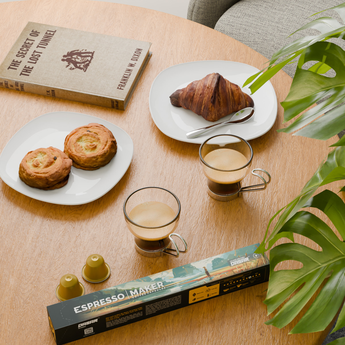 trải nghiệm kết hợp cùng viên nén cà phê Dasar