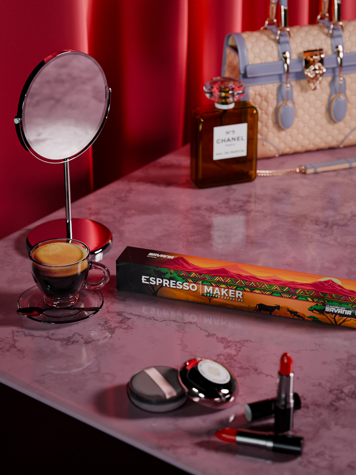 cà phê viên nén Espressomaker Savana