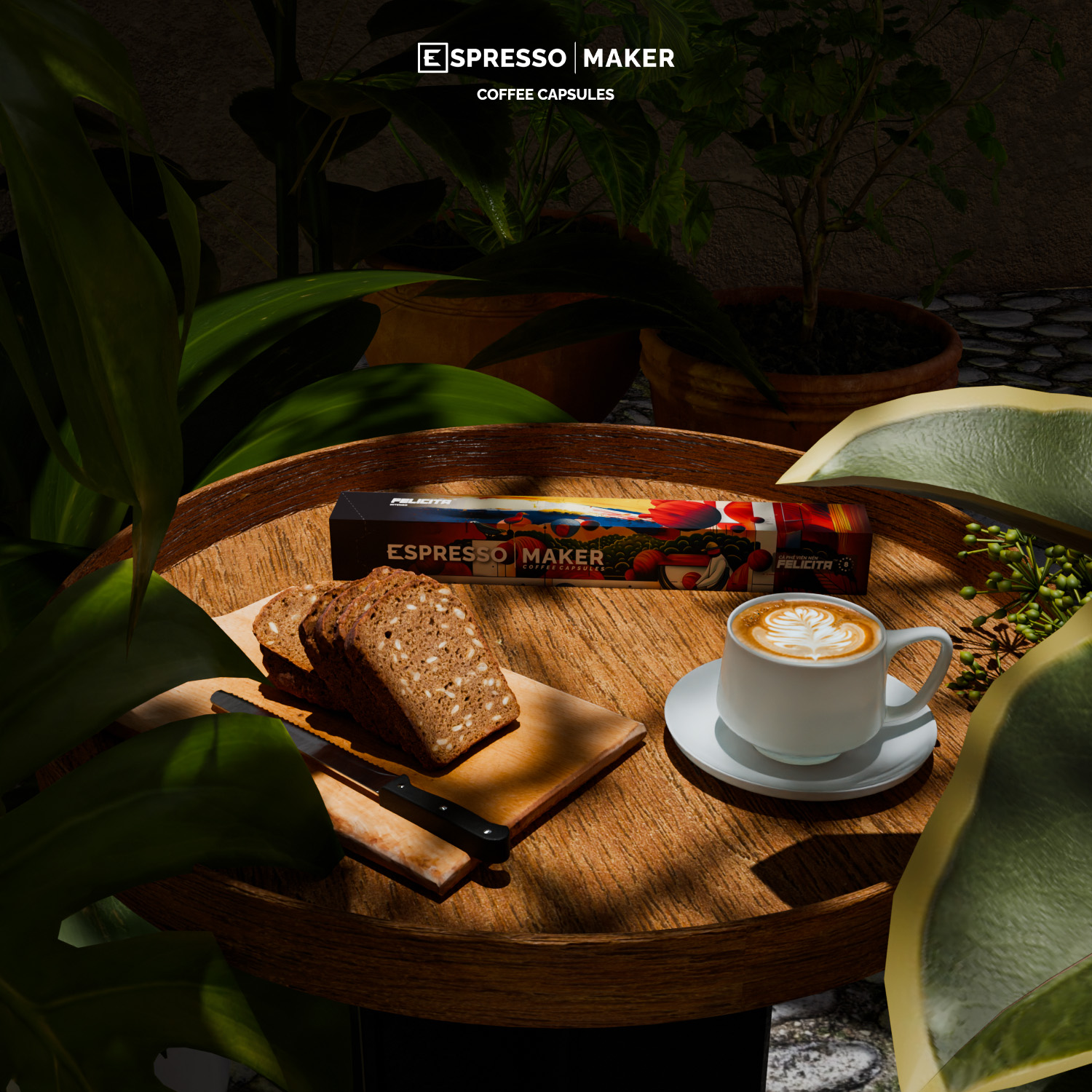 viên nén cà phê Felicita