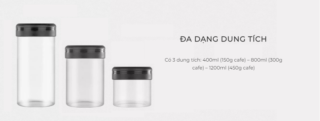 bình bảo quản cà phê Timemore