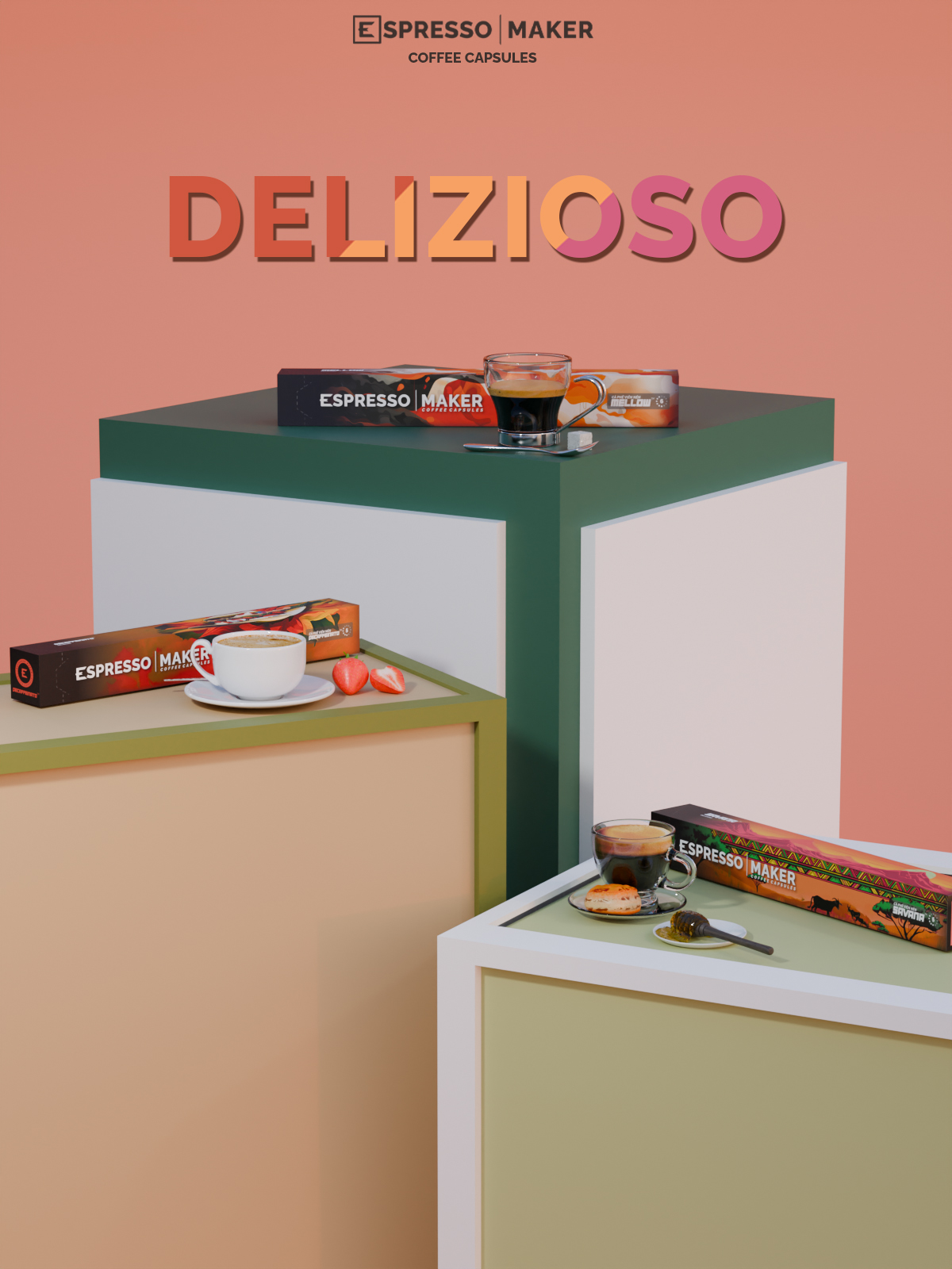 dòng viên nén cà phê Espressomaker Delizioso