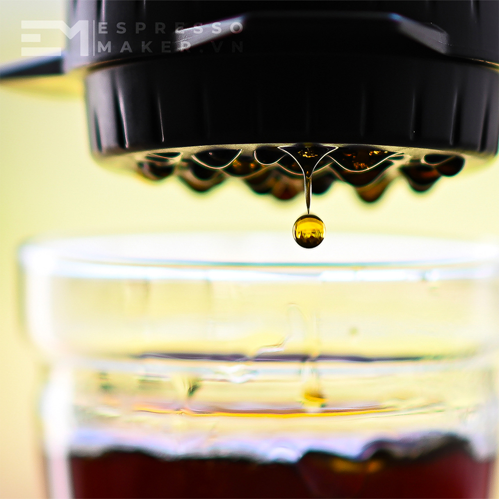 cà phê pha ra từ Delter Press