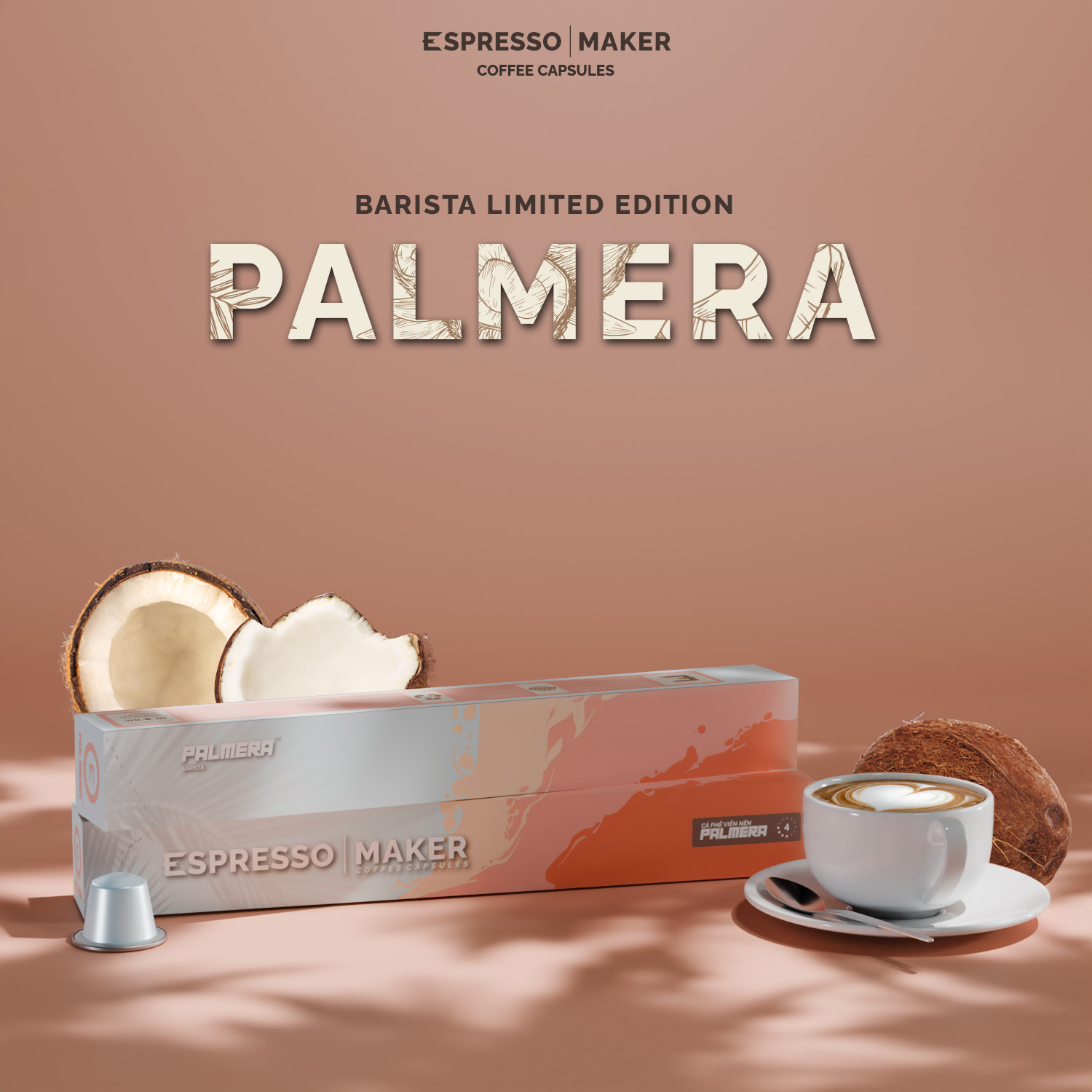 cà phê viên nén Espressomaker Palmera