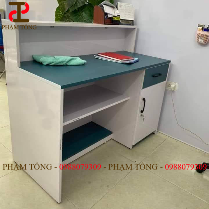 Quầy thu ngân nhựa đài loan cao cấp vinco ngang 1 mét