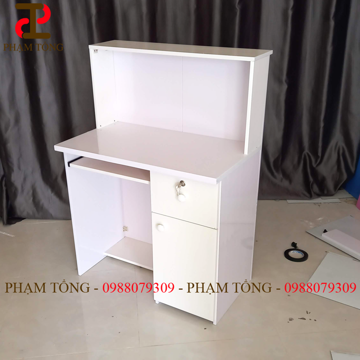 Quầy thu ngân trắng nhựa đài loan giá rẻ tphcm