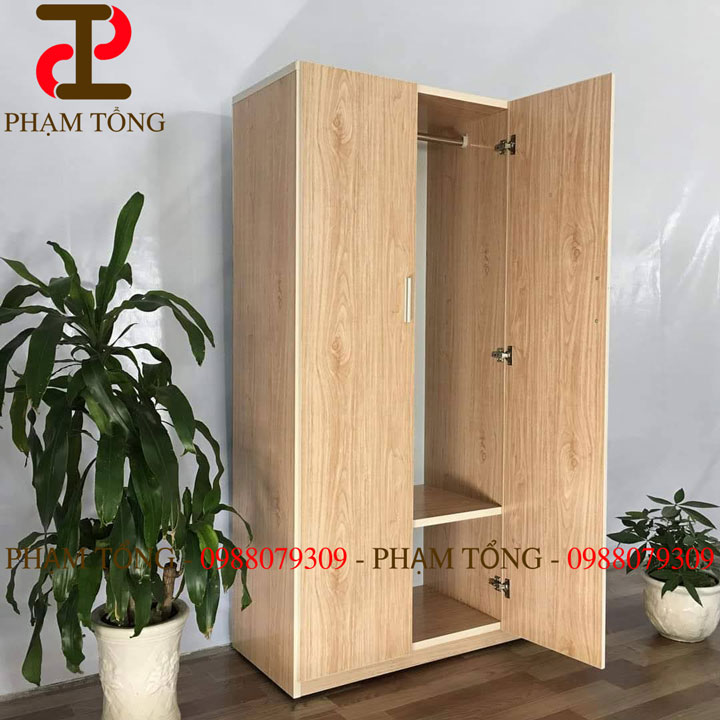Tủ nhựa đài loan 3 cánh màu gỗ xoan