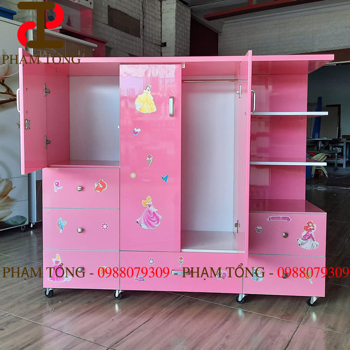 Tủ quần áo nhựa đài loan cho bé gái mẫu mới nhất