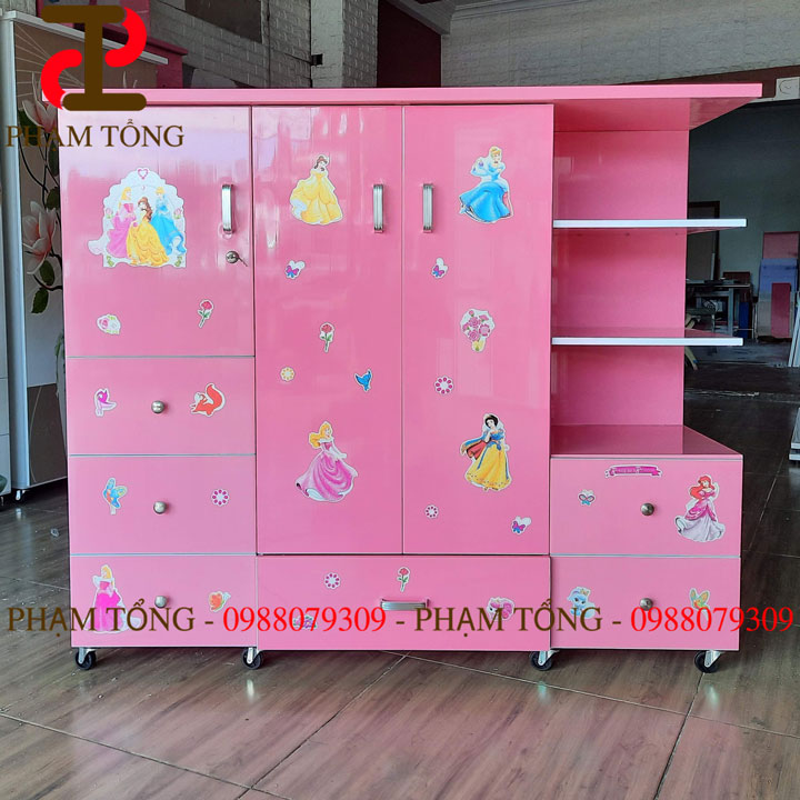 Tủ quần áo nhựa đài loan cho bé gái mẫu mới nhất