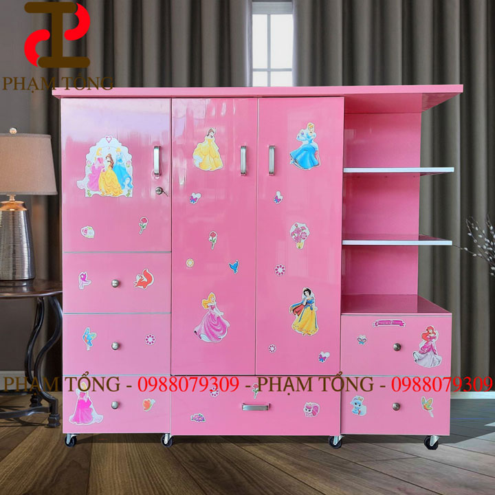 Tủ quần áo nhựa đài loan cho bé gái mẫu mới nhất