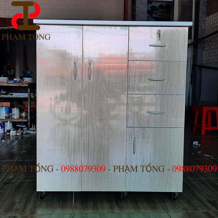 Tủ quần áo nhựa đài loan ngang 1M dành cho trẻ em