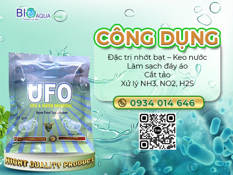 UFO - men vi sinh chuyen dac tri nhot bac keo nuoc cho nen day ao sach