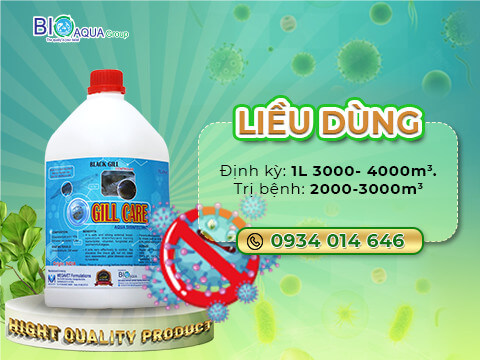 Gill Care - Sản phẩm diệt khuẩn thế hệ mới Glutaraldehyde dac tri den mang dom den