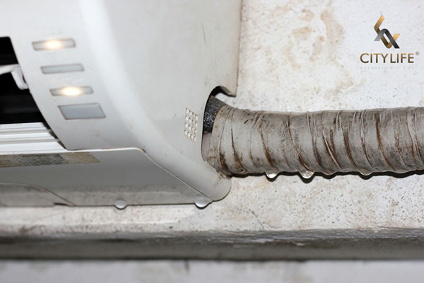Điều hòa chảy nước gây ẩm mốc