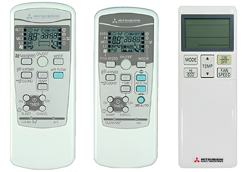 Điều khiển từ xa của điều hòa Mitsubishi Heavy