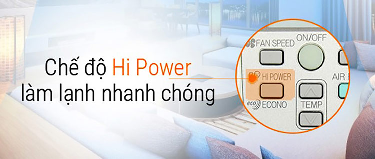 Chế độ Hi-Power trên điều khiển