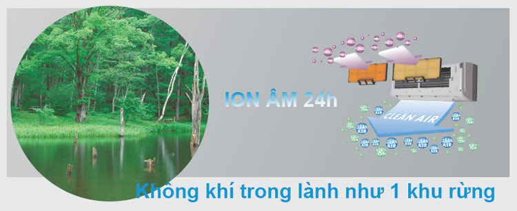 Ion âm 24h giúp người tiêu dùng tận hưởng không gian như suối thác