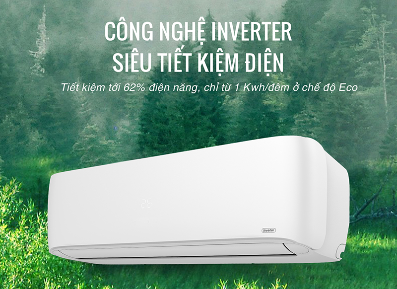 Máy điều hòa Inverter tiết kiệm điện năng